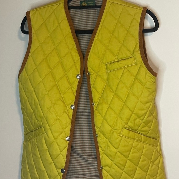 ermilio clothier Jackets & Blazers - Vintage Ermilio Clothiers Bespoke Quilted Equestrian Vest size medium